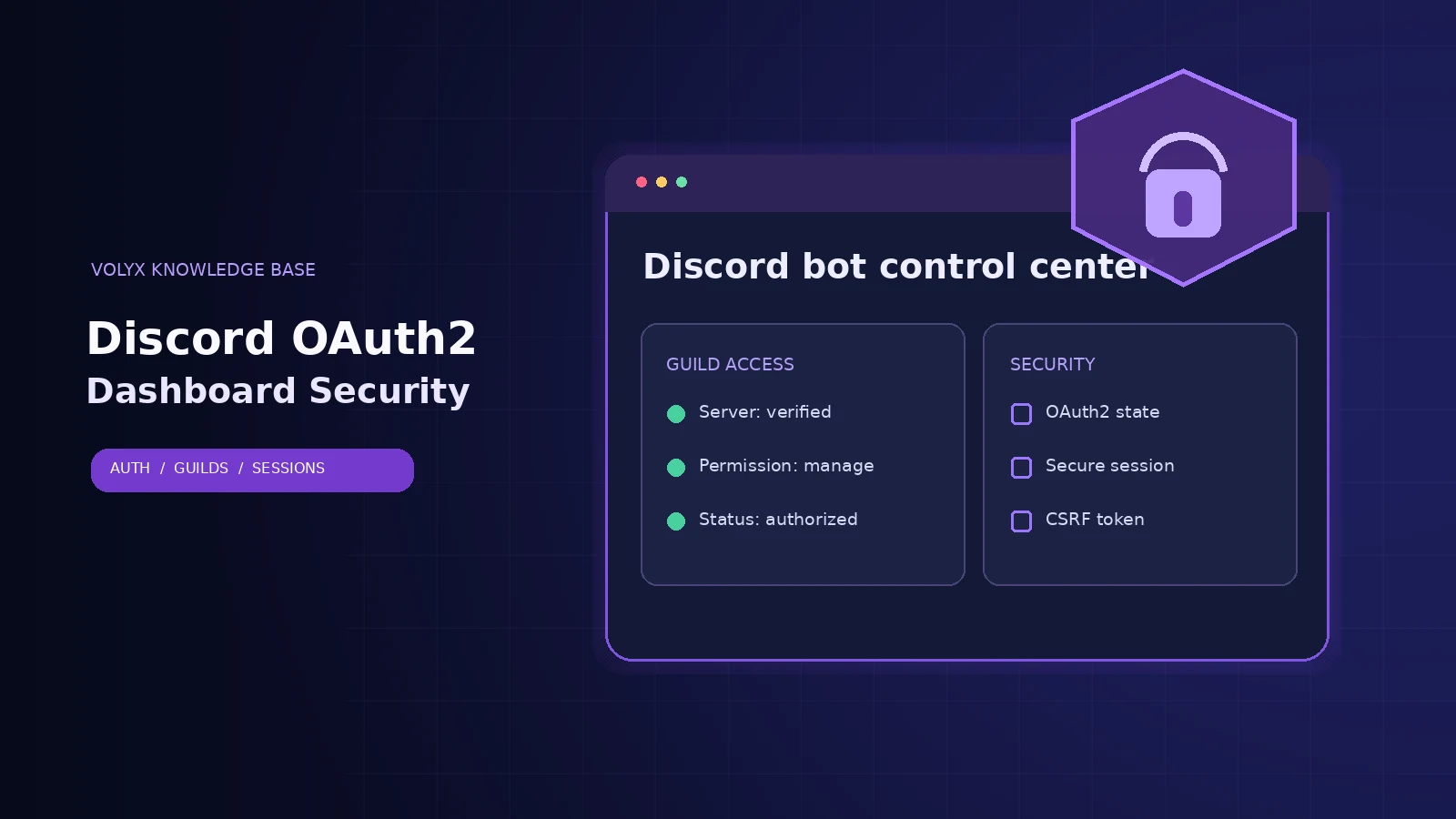 Illustration for How to Build a Secure Discord Bot Dashboard with OAuth2 in 2026