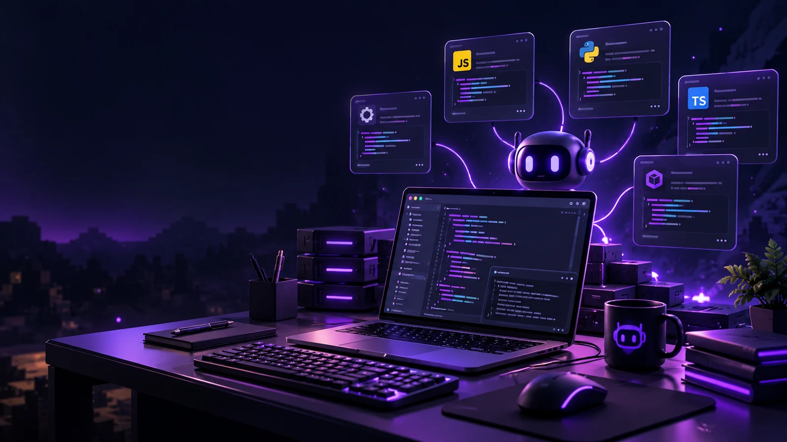 Original Volyx comparison graphic: from open-source Discord bot code to a running hosted bot